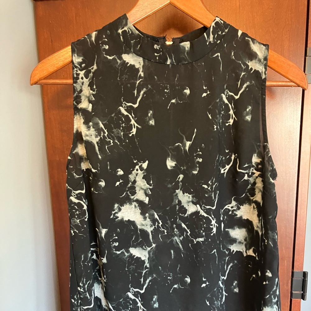 Japna Black and Cream Marble Blouse